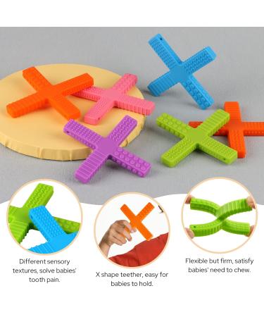 Nearbyme 3 Pack Sensory Chew Stick Toys for Autistic ADHD Kids - X Style Silicone Chewing Sticks for Boys and Girls - Ideal for Baby Nursing and Special Needs (Blue Green Orange) - Buy Online on GoSupps.com
