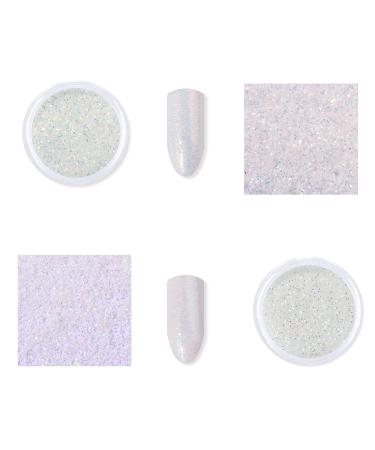 Buy Freeorr 6 PCs White Rubbing Glitter Nail Powder - Neon Unicorn & Mermaid Nail Art | Best Manicure Supplies for Stunning Nail Designs - Buy Online on GoSupps.com
