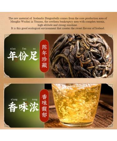 HQZM IIsland Longzhu Pu er Ratured Tee Old Yunen Old Boom Kleine Tuocha Proef The Classical 250g - Buy Online on GoSupps.com