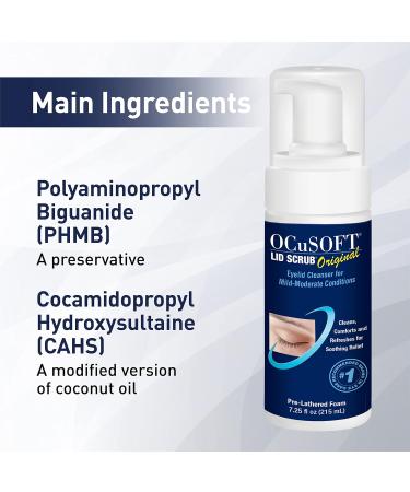 Ocusoft Lid Scrub Foaming Eyelid Cleanser - 7.25 fl oz - Buy Online on GoSupps.com