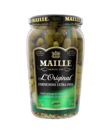 Maille L'Original Crunchy & Acid Extra-Fine Pickles Jar 380 g