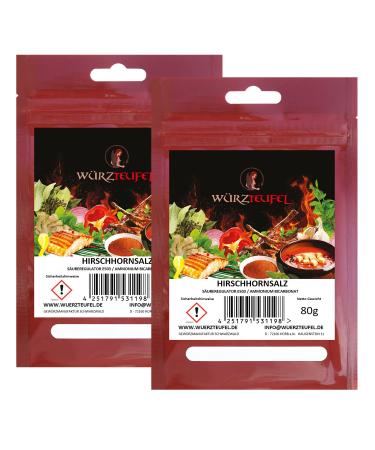 Extra-fine hartshorn salt ammonium bicarbonate ABC sprout powder E 503. 2 bags each 80g (160g)
