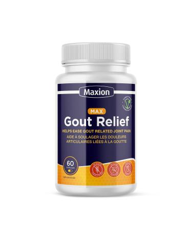 Maxion Gout Relief Capsules to Relieve Pain Manage Inflammation and Reduce Uric Acid Potent Antioxidant 60 Capsules 1