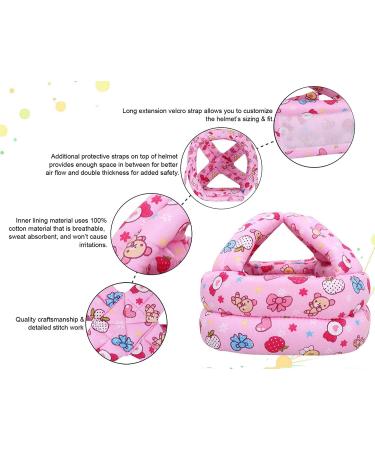 Baby Safety Helmet | Adjustable Infant Head Protective Hat for Crawling, Walking & Playing | Soft & Comfortable | Ages 6 Months - 6 Years (Colorful Stars) - Buy Online on GoSupps.com