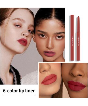 SWEETSHION Velvet Lip Liner Pencil for Womens Smooth Long Lasting Non Stick Cup Lipstick Waterproof Lip Makeup Gift for Girls 1PC D - Buy Online on GoSupps.com