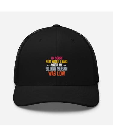 Humorous Trucker Cap for Diabetics | Funny Glucose Insulin Novelty Hat | Perfect Gift for Hypoglycemia Ketoacidosis & Dialysis Patients - Buy Online on GoSupps.com