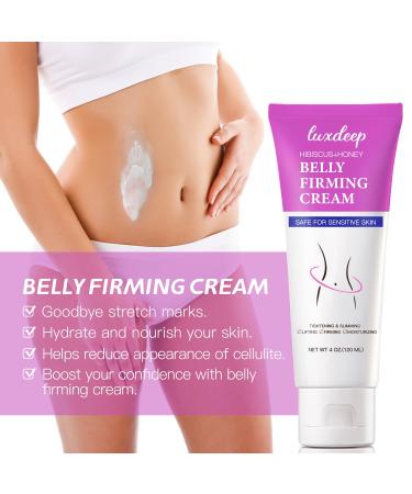 Hibiscus and Honey B Flat Belly Firming Cream - Moisturizing & Firming Body Lotion for Stomach Thighs & Butt | 120 ML - Best for Men & Women - Buy Online on GoSupps.com