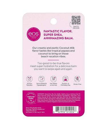 EOS Super Soft Shea Lip Balm Coconut Milk 0.25 oz (Pack of 2) - Hydrating Lip Care - Buy Online on GoSupps.com