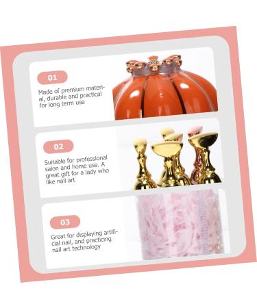 POPETPOP 4 Sets Nail Holder Nail Display Stand Magnetic Small Beard Comb Tool Stand Nail Art Training Stand Fake Nail Tip Stand Manicure Metal Ceramics Exercise Rack - Buy Online on GoSupps.com