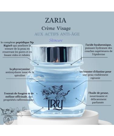 IRIY Natural Anti-Aging Cream - Global Care - Peptides and Hyaluronic Acid - Deep Hydration Wrinkle Reduction Skin Improvement - Sensitive and Mature Skin - 50ml - Buy Online on GoSupps.com
