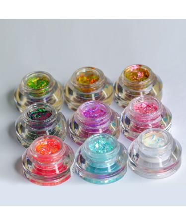 CHARMACY Multi Chrome Flakes Chameleon Gel Eyeshadow - Sparkle Metallic Makeup (09) - Buy Online on GoSupps.com