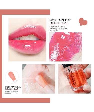 Hydrating Tinted Lip Oil Balm | Plump Lip Gloss | Nourishing Lip Care | Glass Lip Glow Oil | Non-sticky Formula | Lightening Lip Lines | (012#) - Buy Online on GoSupps.com