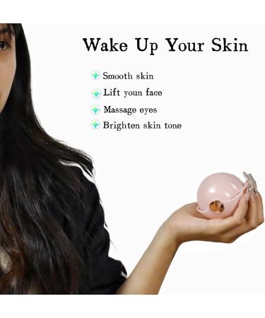 Ice Roller & Gua Sha Facial Tools - Reduce Puffiness & Migraine Pain Relief | Pink Ice Roller for Face & Eyes - Buy Online on GoSupps.com