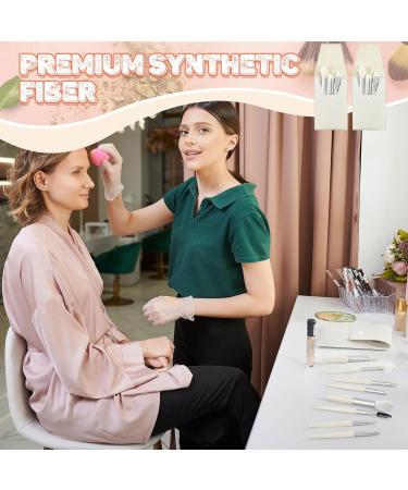 Buy Tioncy 12 Sets Travel Makeup Brush Set - Perfect Bridesmaid Gift & Wedding Favor - Synthetic Fibre Angled Blush Brushes - White - Buy Online on GoSupps.com