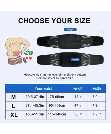 ROUDJER Back Brace Belt for Low Back Pain Relief with 6 Stays Comfortable Adjustable Anti-Skid Back Support Belt for Men and Women Herniated Disc Sciatica Scoliosis (X-Large) - Buy Online on GoSupps.com