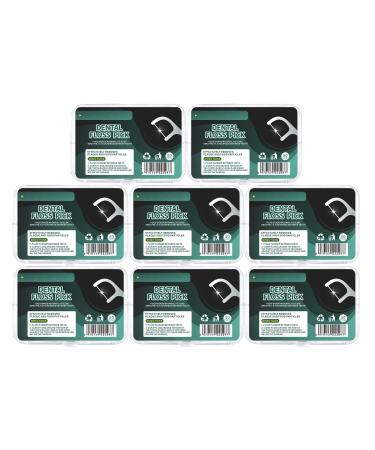 Floss Gang High Strength Professional Flossing Sticks 6 Pack (300 sticks) with a carrying bag and fin sticks perfect for home hotel and travel!(8th)