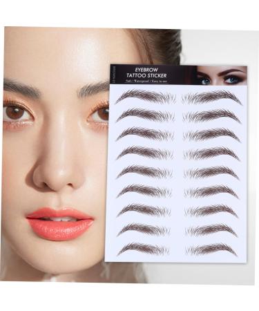 Healeved 4pcs Eyebrow Stickers Brown Eyebrow Sticker Eyebrow Trimming Water Transfer Paper with Ink 6d - Buy Online on GoSupps.com