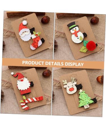 Beaupretty 24 Sets Christmas Suit Hairpin Hair Decor Hair Claw Clips for Women Ladies Hat Christmas Hair Xmas Headpiece Xmas Hair Accessories Party Hair Clips Christmas Hair Accessories Cloth - Buy Online on GoSupps.com