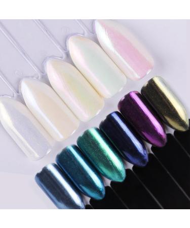 GZSYY Pearl Powder Nail Chrome Glitter - 8PCS Holographic Nail Powder for Stunning Nail Art | International Shipping Available - Buy Online on GoSupps.com