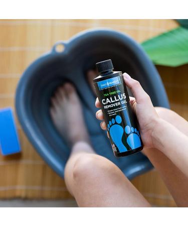 Daily Remedy Callus Remover Kit with Tea Tree Oil Gel & Pumice Stone - Professional Heel Pedicure Set - Buy Online on GoSupps.com