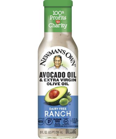 Newman's Own (AmazonFresh), us amazon fresh, NE6PA Avocado Oil Extra Virgin Olive Oil Ranch Dressing, 8 Ounce