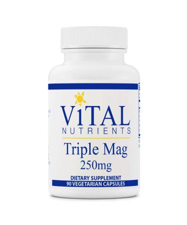 Vital Nutrients Triple Mag 250 mg 90 Vegetarian Capsules - Buy Online on GoSupps.com