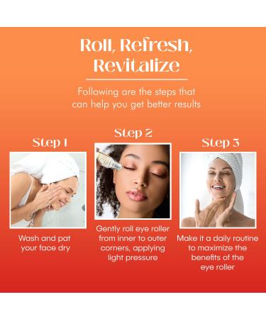 Beauty Elixir Vitamin C Under Eye Roller Serum Reduce Dark Circles Puffiness Wrinkles & Fine Lines International Shipping Available - Buy Online on GoSupps.com