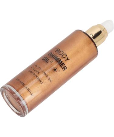Face Body Luminizer Non Fast Absorption Body Highlighter Oil Long Lasting 100ml Multipurpose for Cheek Clavicle Shoulder (Golden Bronze) - Buy Online on GoSupps.com