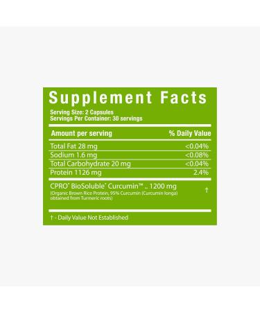 CurcuminPro Complete Vegan | BioSoluble Brown Rice Protein & Organic Turmeric Curcumin Supplement | Plant-Based Formula for Daily Wellness | 60 Count - Buy Online on GoSupps.com