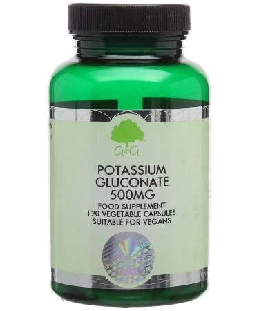 G&G Vitamins 500 mg Potassium Gluconate Capsules White