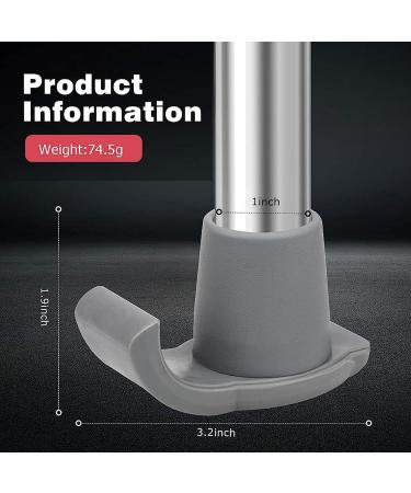 2/4 Pcs Walker Ski Glides Replacement Caps Glides Caps Heavy Duty Drive Walker Accessories Walker Ski Glides Accessories For Walking Aid Slip Resistant 4 Gray - Buy Online on GoSupps.com