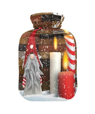 Christmas War Heat bottle with reference heat bottles for pain relief water heating pillows feet and bed warmers for warm and cold compress 1l