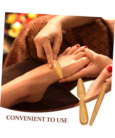 Buy Gatuida 2-in-1 Acupressure Massage Stick - Thai Reflex Zone & Trigger Point Tool for Ears & Face - Lightweight Wooden Roller (11x2.5x2.5cm) - International Shipping Available - Buy Online on GoSupps.com