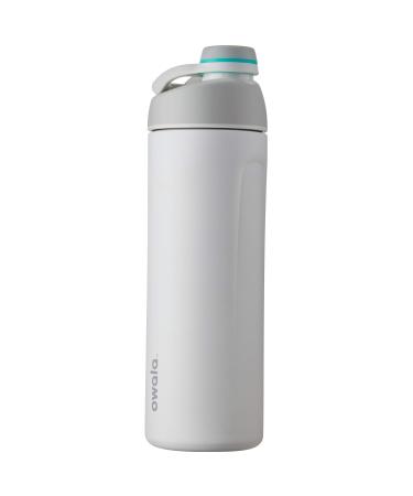 Owala FreeSip Water Bottle Stainless Steel, 24 Oz., Shy Marshmallow White  or Gray