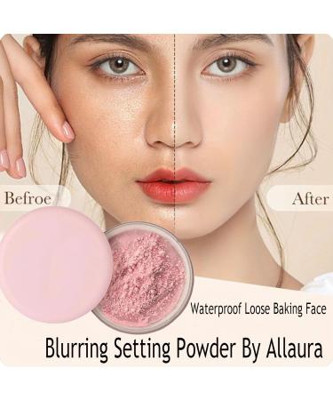 AllauraBeauty Pink Setting Powder AllauraBeauty Blurring Setting Powder AllauraBeauty Blurring Powder AllauraBeauty Setting Powder Lasting Waterproof Face Powder for Makeup (1#) - Buy Online on GoSupps.com