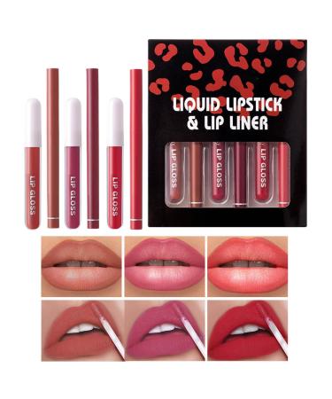 G n rique Lip pencil and lipstick combo Lipliner pencil Long-lasting lip lacquer and lip pencil Lipliner pencil and gloss Lip pencil and lipstick kit for women
