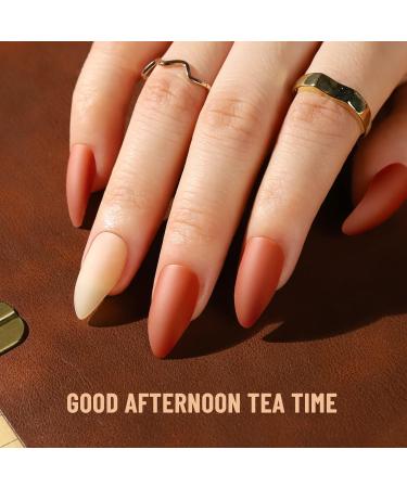 Teenitor Matte Almond Press On Nails - 12 Pack Medium Length Almond Shape Fake Nails in 12 Colors - Short Stiletto Matte Acrylic Nails Glue On for a Chic Look - Buy Online on GoSupps.com
