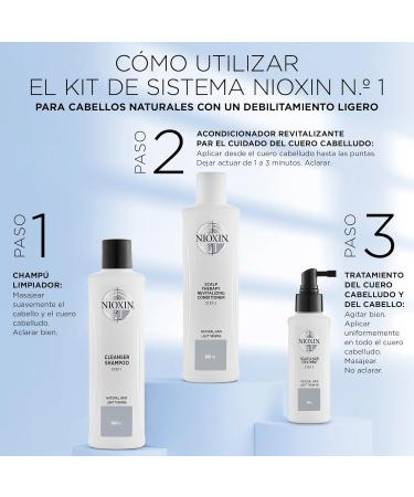 Nioxin 3-Part System | System 1 | Natural Hair with Light Thinning Hair Treatment | Scalp Therapy | Hair Thickening Treatment Scalp and Hair Treatment 1 count (Pack of 1) - Buy Online on GoSupps.com