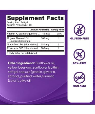 Doctor's Best Women's Heart Complex 60 Softgels - Support Cardiovascular Health & Wellness - International Shipping Available - Buy Online on GoSupps.com