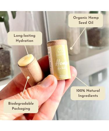 Suntribe Bio Lip Balm with Hemp - 100% Natural Vegan & Zero Waste | Soothing Lavender & Peppermint - Award-Winning Moisture Repair - 6g - Buy Online on GoSupps.com