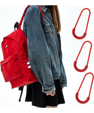 Honbay 10-Pack U-Shaped Nylon Zipper Fans - Durable Replacement for Backpacks Luggage Clothing (Red) | International Shipping Available - Buy Online on GoSupps.com