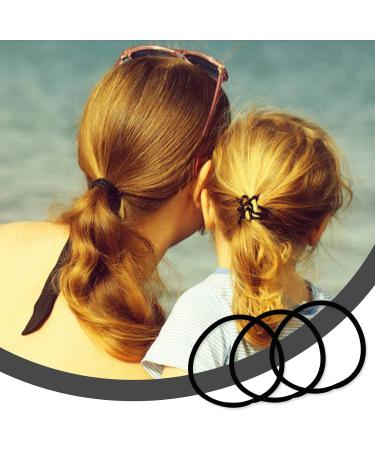 100pcs Black Elastic Hair Bands Small Elastic Hair Bobbles For Women 2mm Thin Hair Tie for Kids Soft Hair Bands withou Metal Elastic Ponytail Holder Gentle Elastics Hair Ties - Buy Online on GoSupps.com