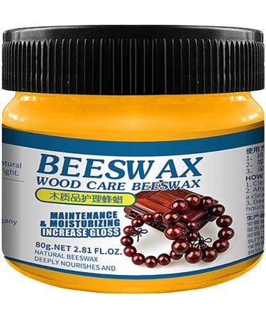 Beeswax Furniture Polish - Wood Furniture Polish and Restorer - Multipurpose Natural Beeswax Wood Furniture Cleaner and Polish for Furniture Floor Tables Kumprohu - Buy Online on GoSupps.com