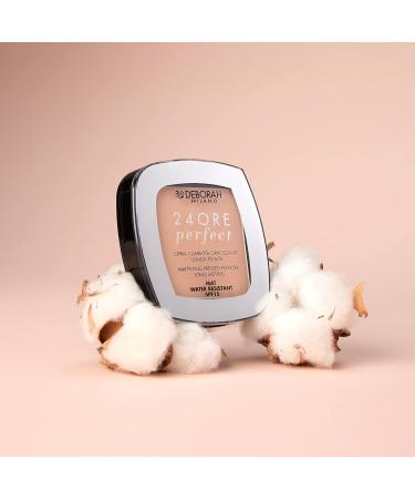 Deborah Group Srl Deborah Milano Compact powder 24 hours Perfect SPF 15 N1 Light Beige ultrafine texture matte soothing and regenerating suitable for sensitive skin 9 g 1 light beige - Buy Online on GoSupps.com