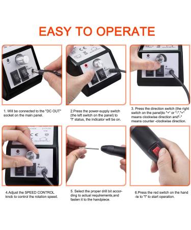 Buy Nail Miller Electrical File Set - Adjustable 2000U/min Manicure Tool for Acrylic & Gel Nails - International Shipping - Buy Online on GoSupps.com