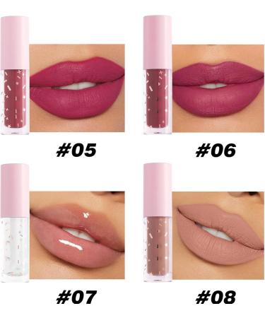 Rouge L vres Mat Maquillage Gloss 12 Couleurs R sistant l'Eau Rouge L vres Non Collant en Format Pot | Pour Shopping R paration Femmes Fille Voyage D placement Professionnel Sc ne Rendez-vous R  - Buy Online on GoSupps.com