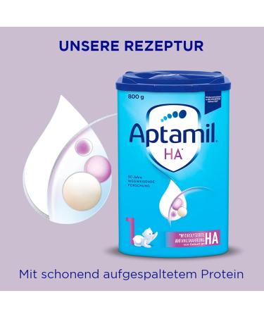 Aptamil HA 1 Infant Milk - DHA Enriched Lactose Only Palm Oil-Free 800g Baby Formula - Ideal from Birth - Buy Online on GoSupps.com