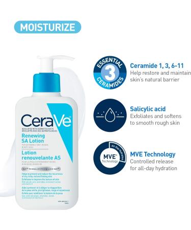CeraVe Salicylic Acid Cleanser & Lotion help to gently cleanse exfoliate and hydrate the skin all while maintaining the skin's moisture barrier BUNDLE: SA Cleanser & Lotion - Buy Online on GoSupps.com