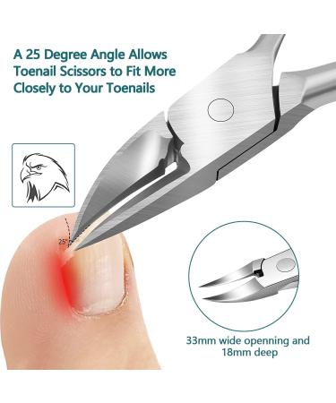 Premium Stainless Steel Nail Tongs for Ingrown Toenails - Durable Ergonomic Nail Scissors for Strong Toenails - International Shipping Available - Buy Online on GoSupps.com