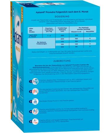 Aptamil Pronutra Follow-On Formula 2 (6+ Months) - Palm Oil Free Gentle Lactofidus Process 1.2kg Storage Pack - International Shipping Available - Buy Online on GoSupps.com